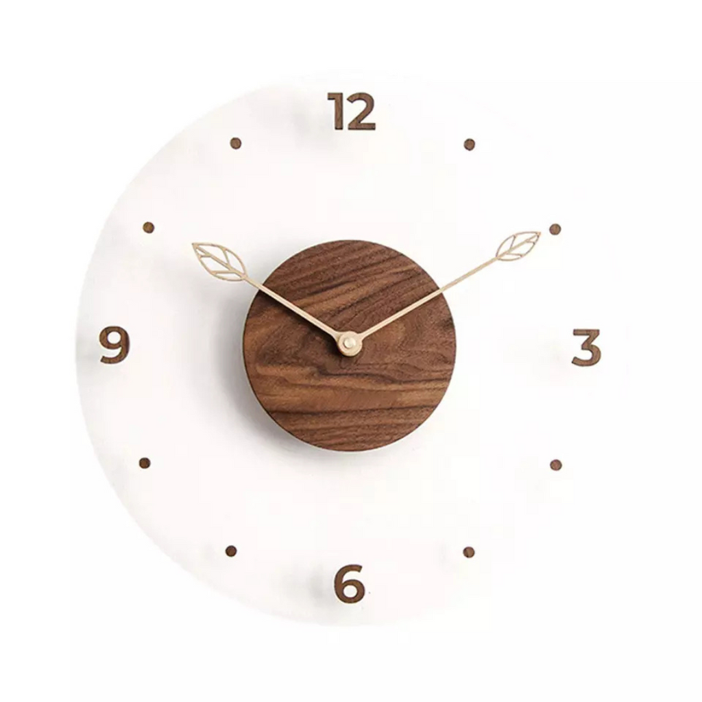 acrylic-wall-clock-with-walnut-wood-centre-and-gold-leaf-hands-img3.png