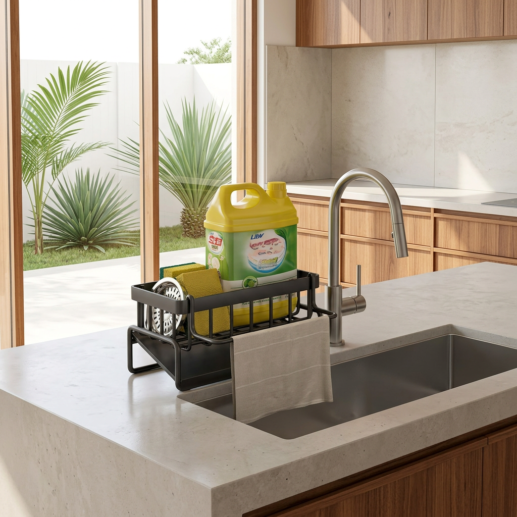 compact-sink-caddy-with-cloth-rail-self-draining-sponge-and-soap-holder-img1.png