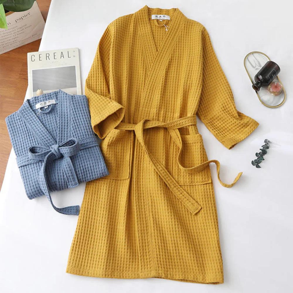 cotton-waffle-v-neck-bathrobe-machine-washable-breathable-img3.jpg