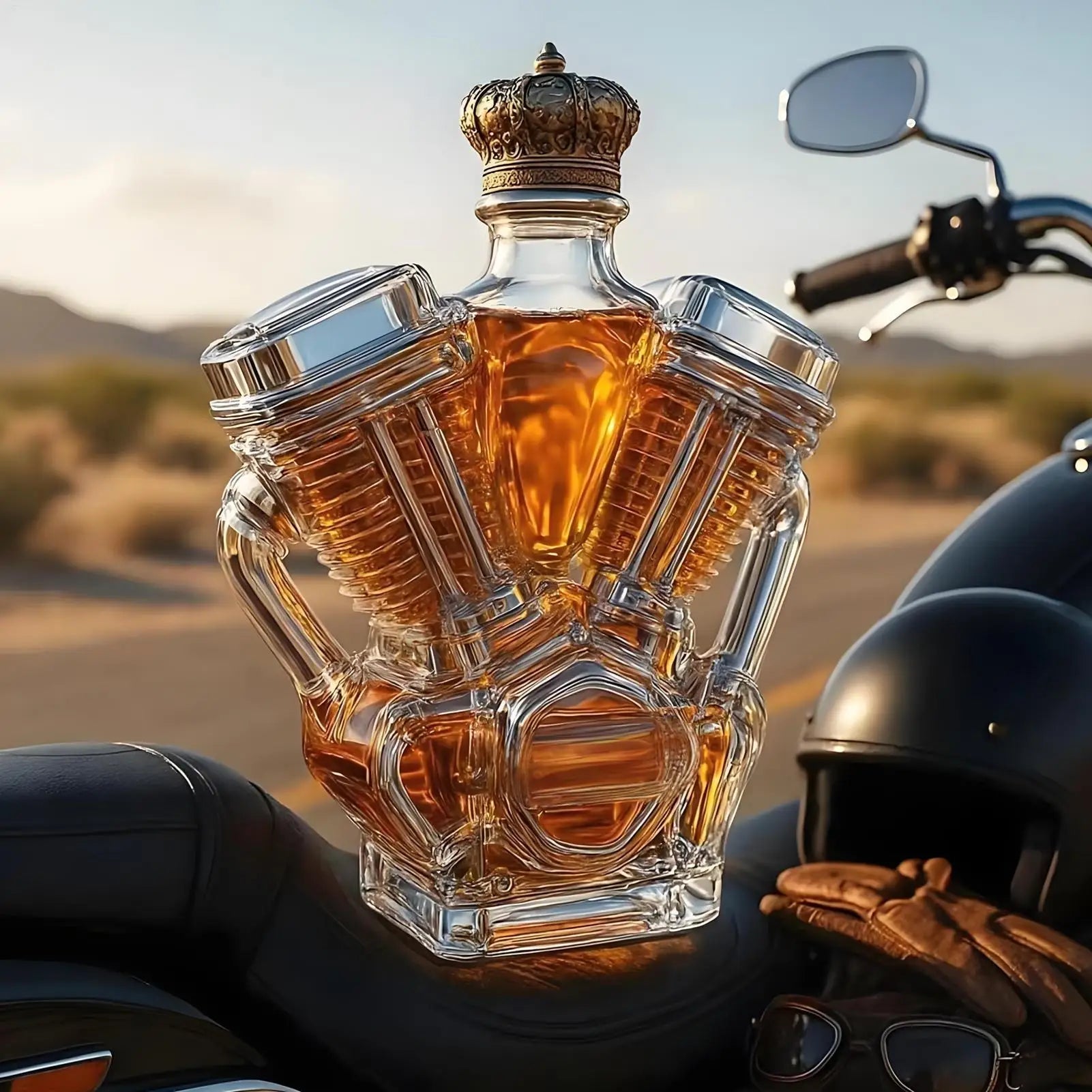 decorative-glass-whiskey-decanter-motorcycle-shaped-bar-display-img3.webp