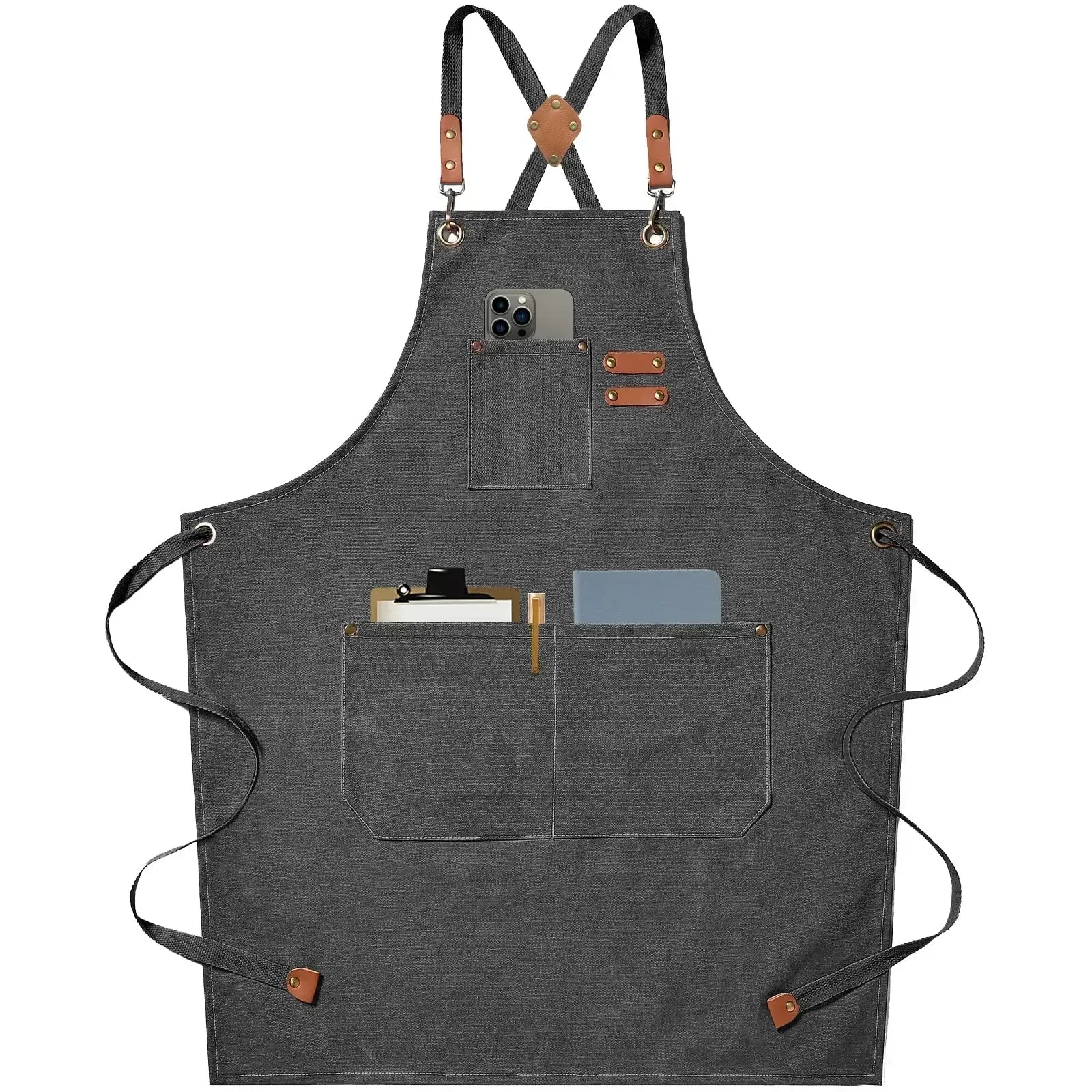 durable-canvas-work-apron-adjustable-unisex-chef-caf-wear-img1.webp