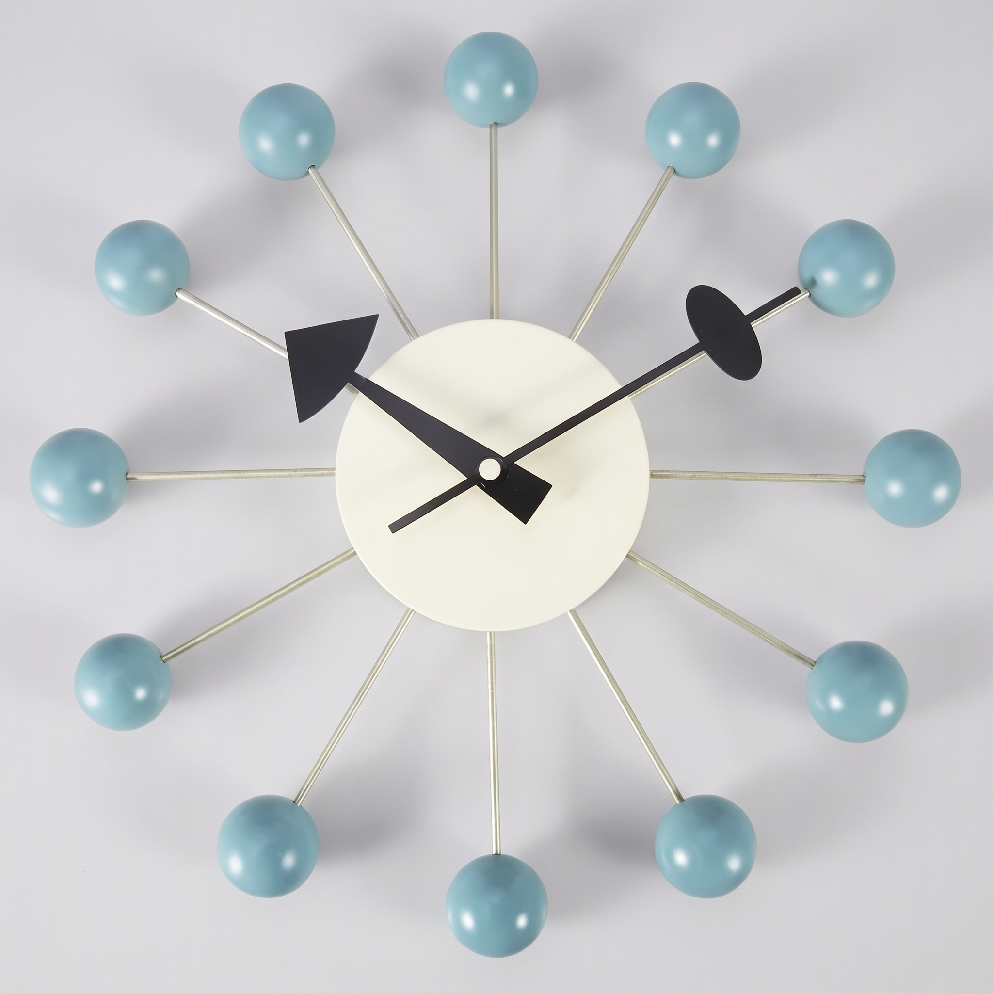 Silent Wall Clock - Baby Blue
