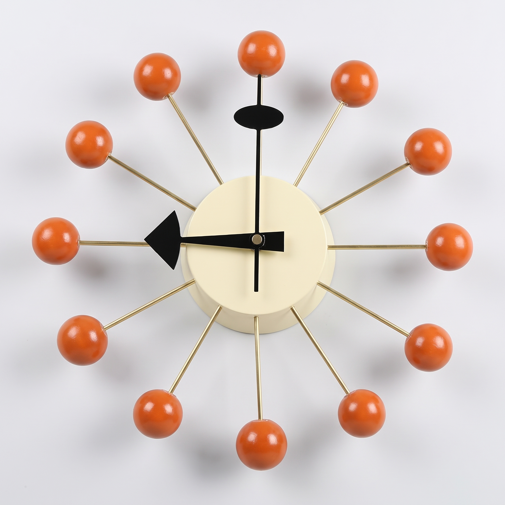 Silent Wall Clock - Orange